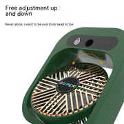Elegant Portable Misting Fan with USB Rechargeable Cooling and Humidifier