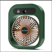 Elegant Portable Misting Fan with USB Rechargeable Cooling and Humidifier